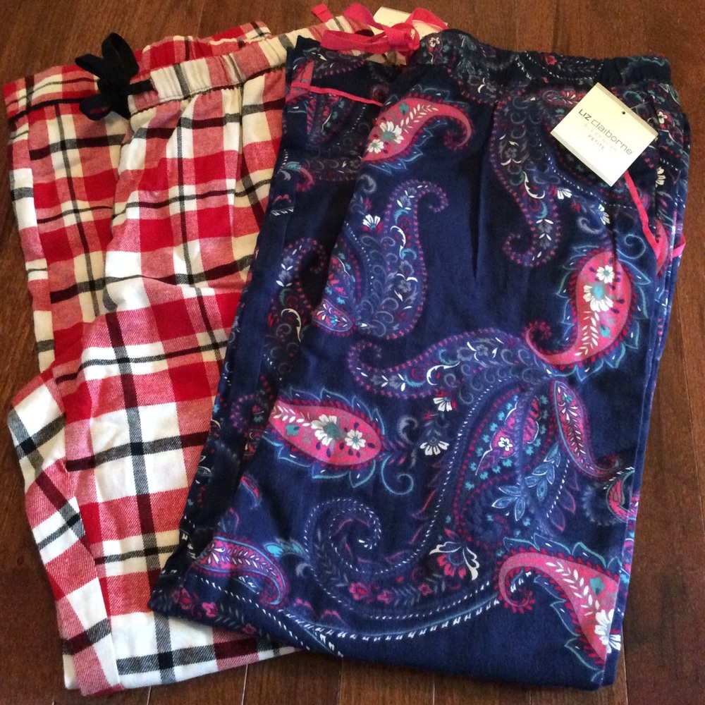 Liz Claiborne Pajama Bottoms. Set of 2. NWT! PL